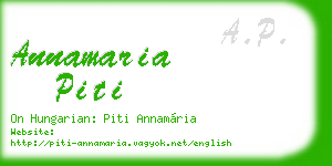 annamaria piti business card